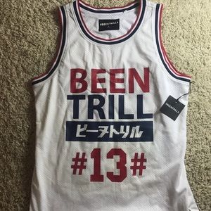 BeenTrill White Jersey #13 Basketball Jersey L NWT